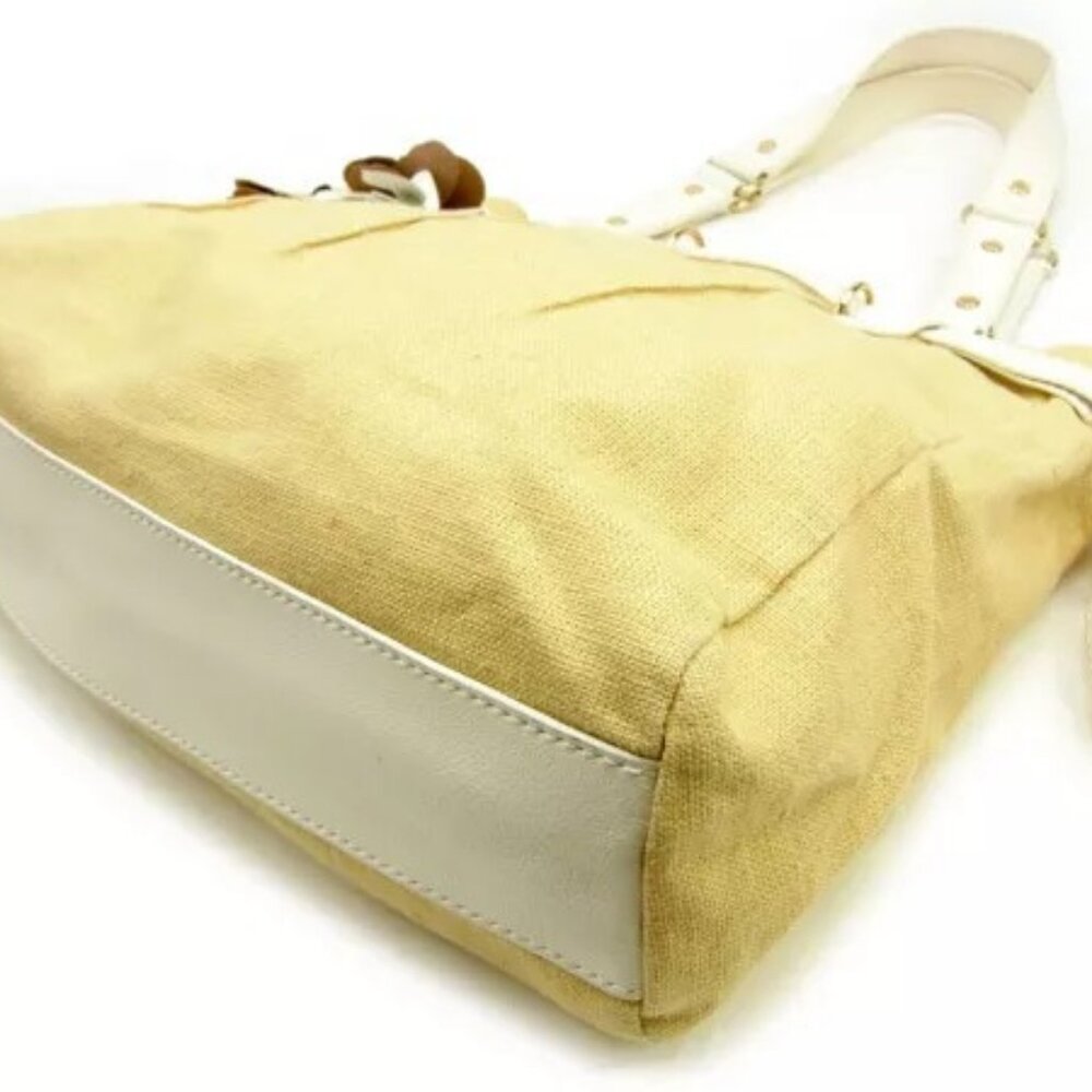 Celine Tote bag Beige White Woman Authentic Used - Picture 5 of 7